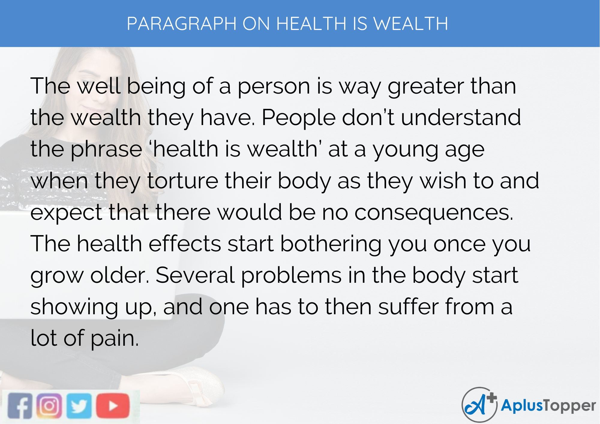Paragraph On Health Is Wealth for kids 