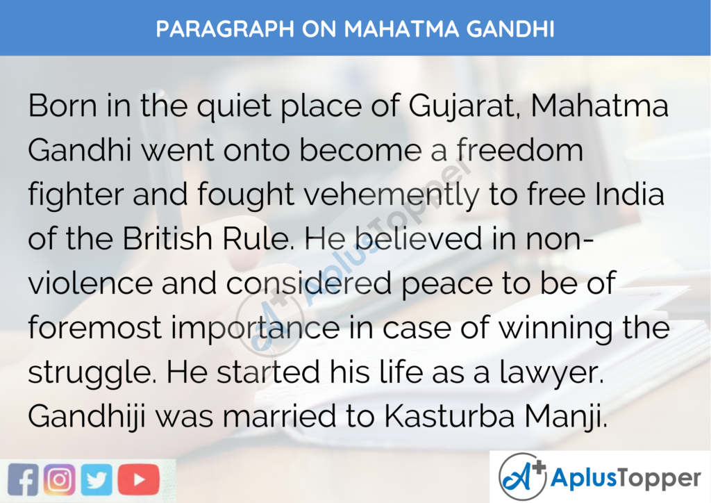 short essay on mahatma gandhi in english for class 5