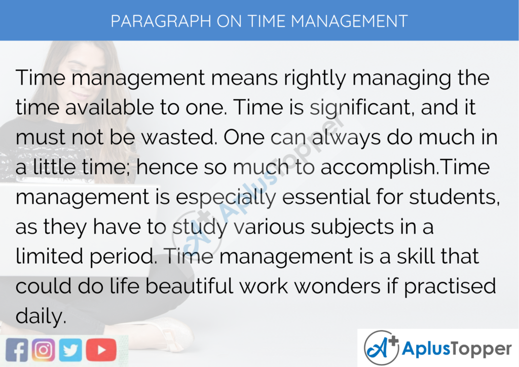 time management english assignment