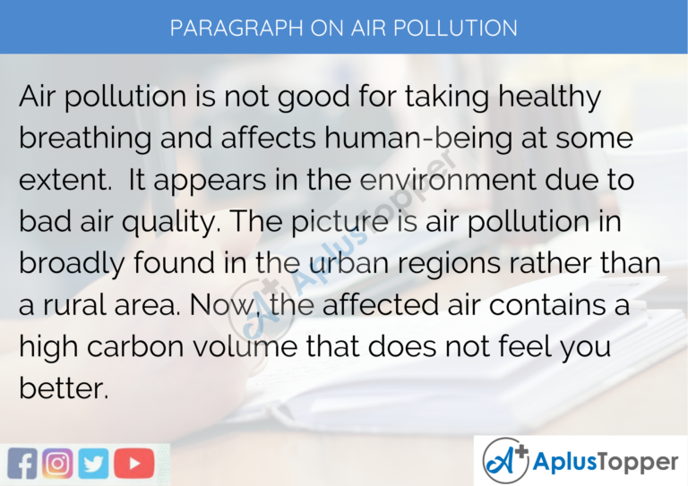 essay on air pollution 50 words