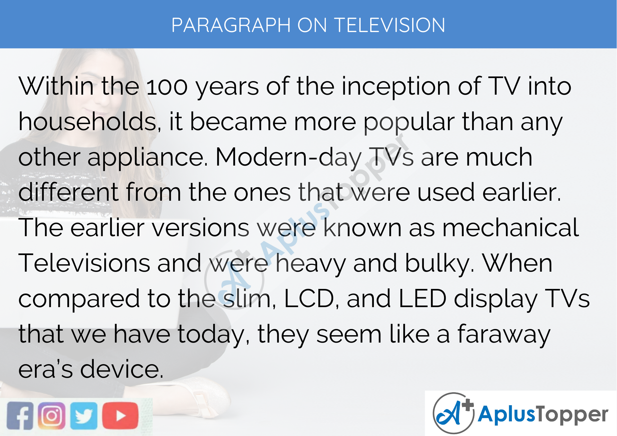 Paragraph on Television - 250 to 300 Words for Classes 9, 10, 11, 12, and Competitive Exams