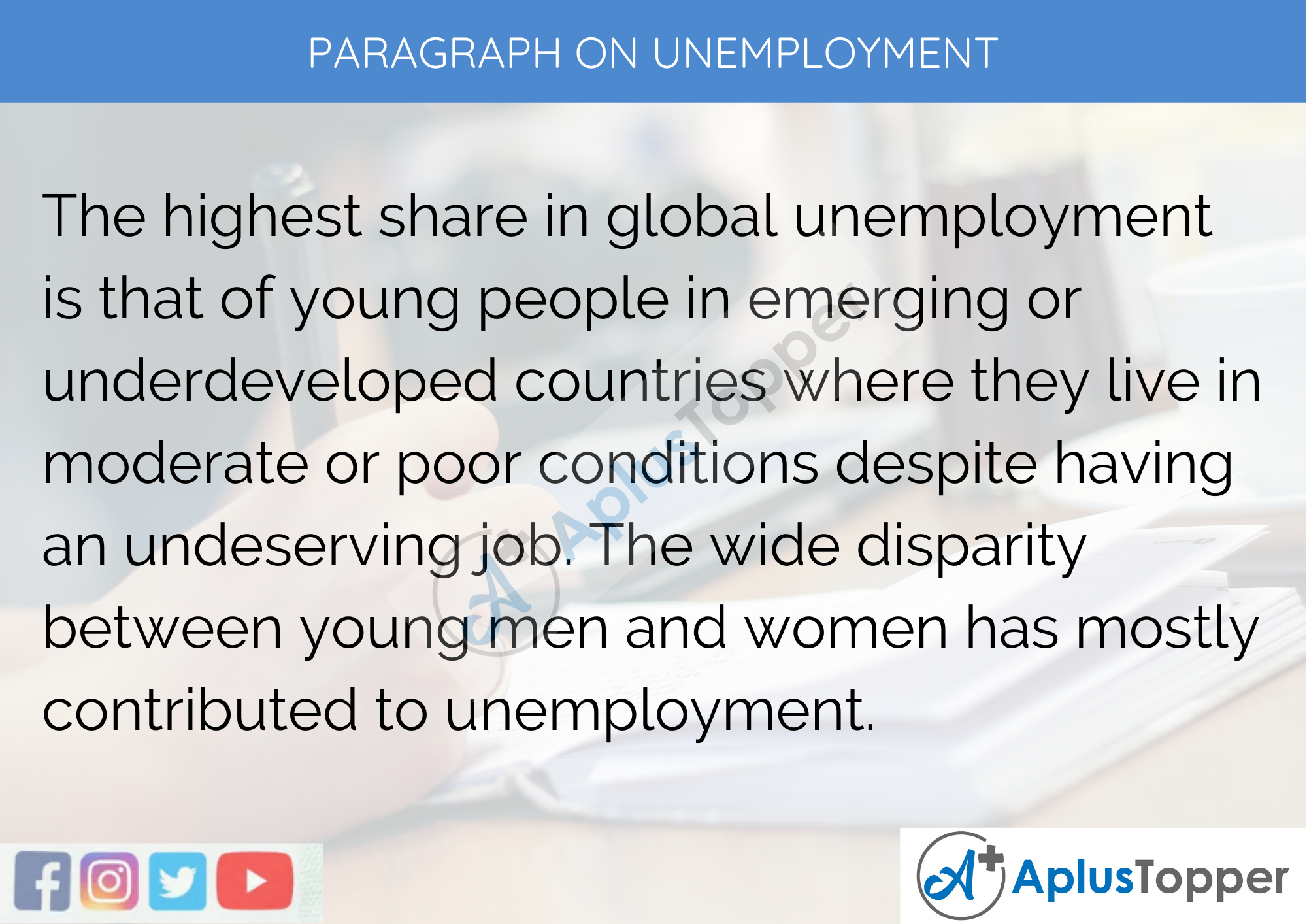 write an essay about unemployment