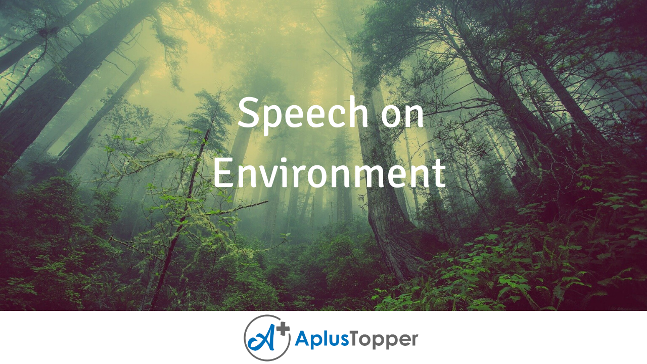 simple speech on environment