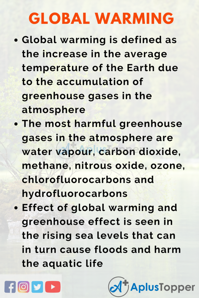 Global Warming Speech  Speech on Global Warming for Students and