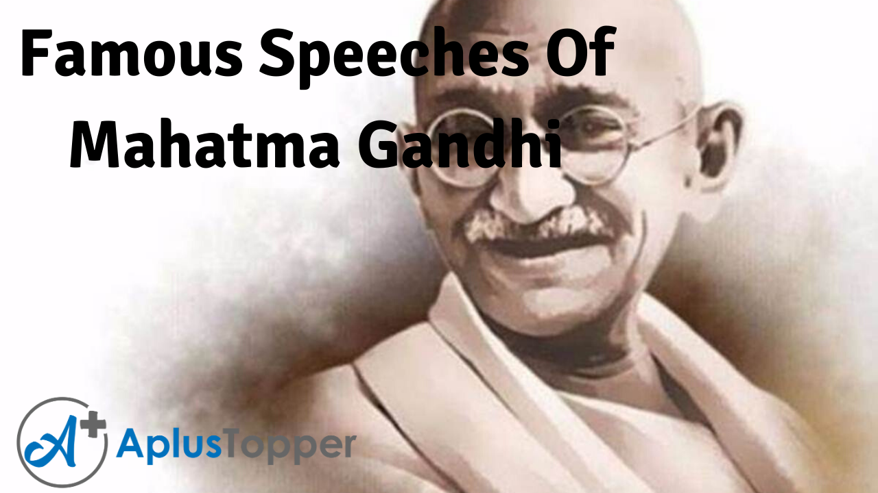 Speeches Of Mahatma Gandhi