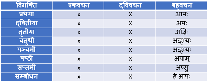 AP Shabd Roop In Sanskrit