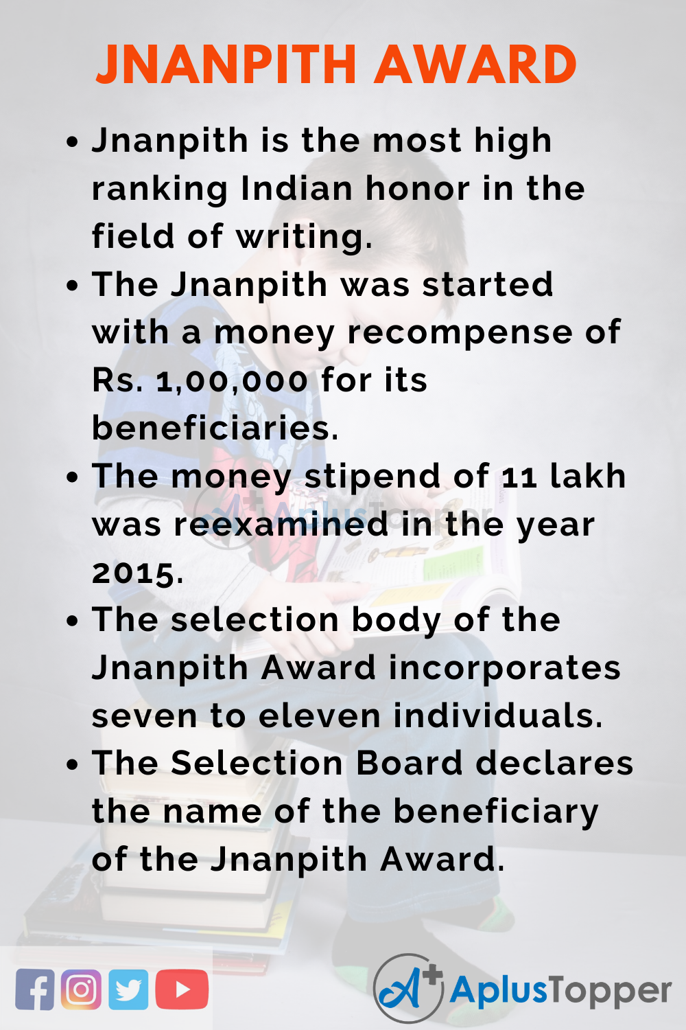 10 Lines On Jnanpith Award for Higher Class Students