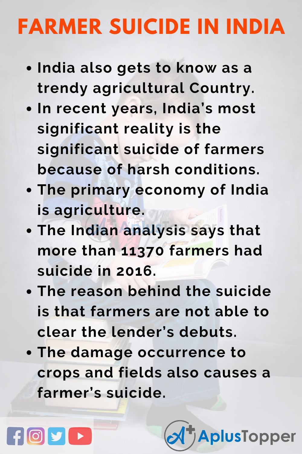 10 Lines on Farmer Suicide in India for Kids