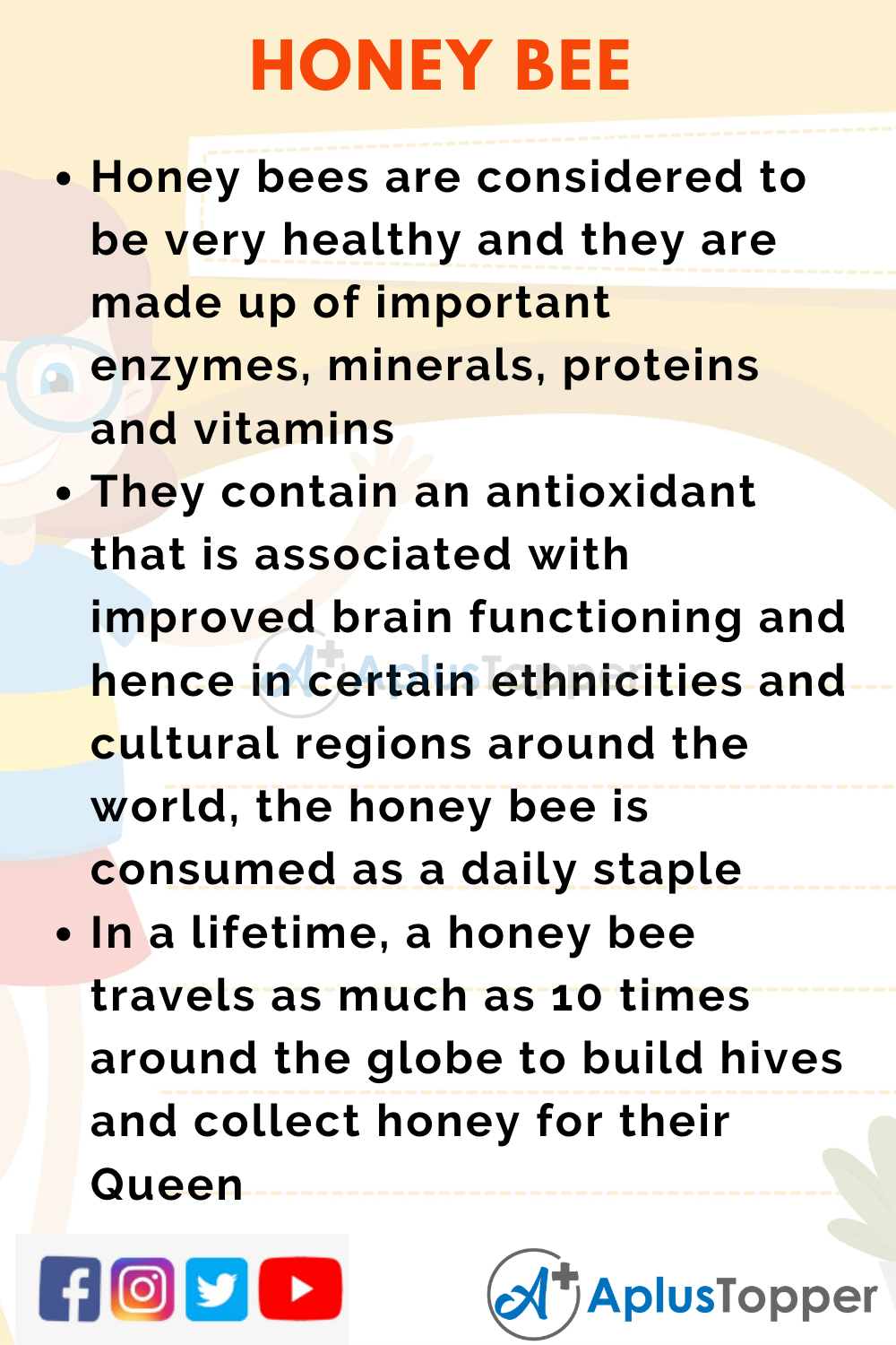 10 Lines on Honey Bee for Higher Class Students