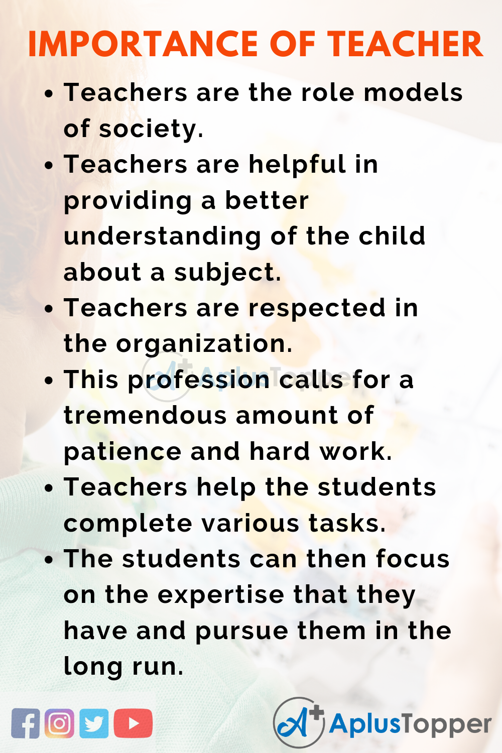 10 Lines on Importance of Teacher for Kids