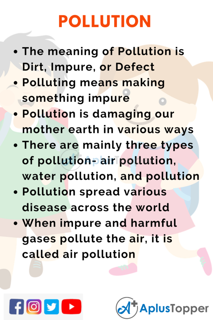 pollution essay in english 10 lines