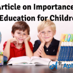 Article on Importance of Education for Children