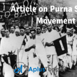 Article on Purna Swaraj Movement