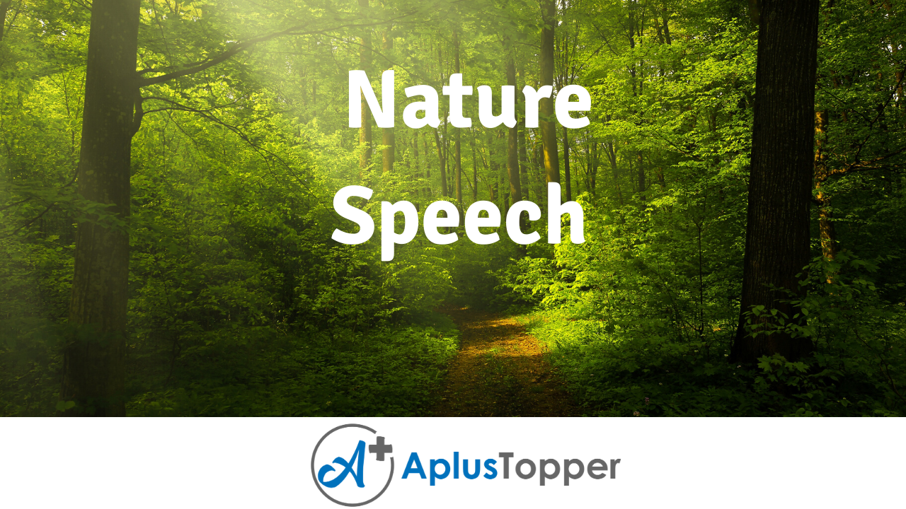 short speech on nature conservation
