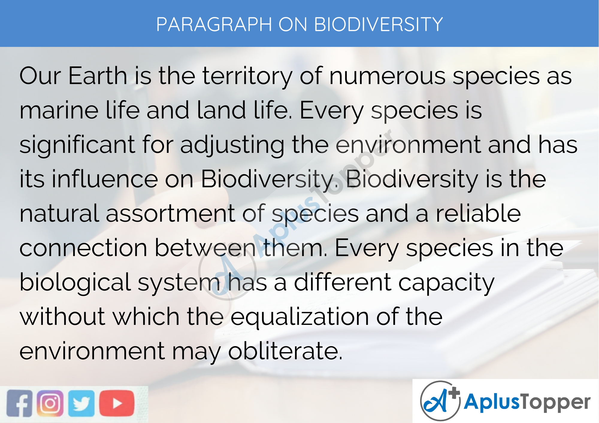 Paragraph On Biodiversity - 100 Words for Classes 1, 2, 3 Kids