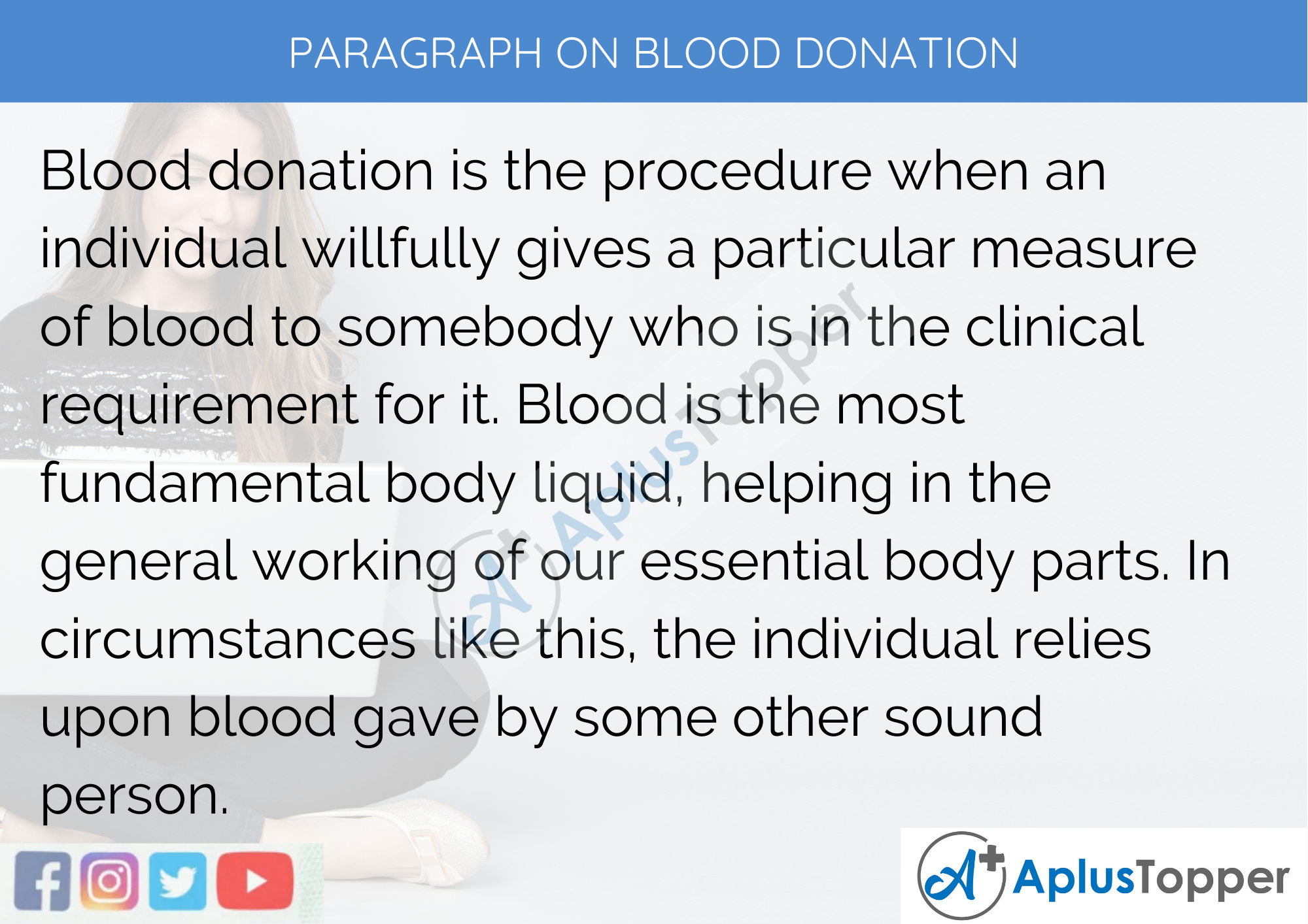 Paragraph On Blood Donation - 250 to 300 Words for Classes 9, 10, 11, 12 And Competitive Exams Students