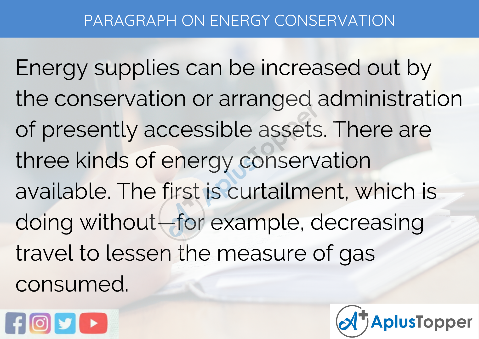 Paragraph On Energy Conservation - 100 Words for Classes 1, 2, 3 Kids