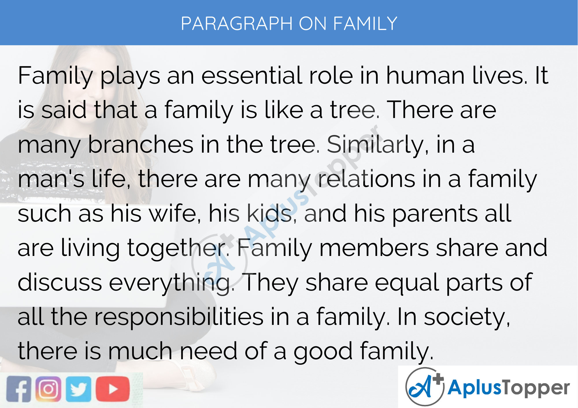 Paragraph On Family - 250 to 300 Words for Classes 9, 10, 11, 12 and Competitive Exams Students