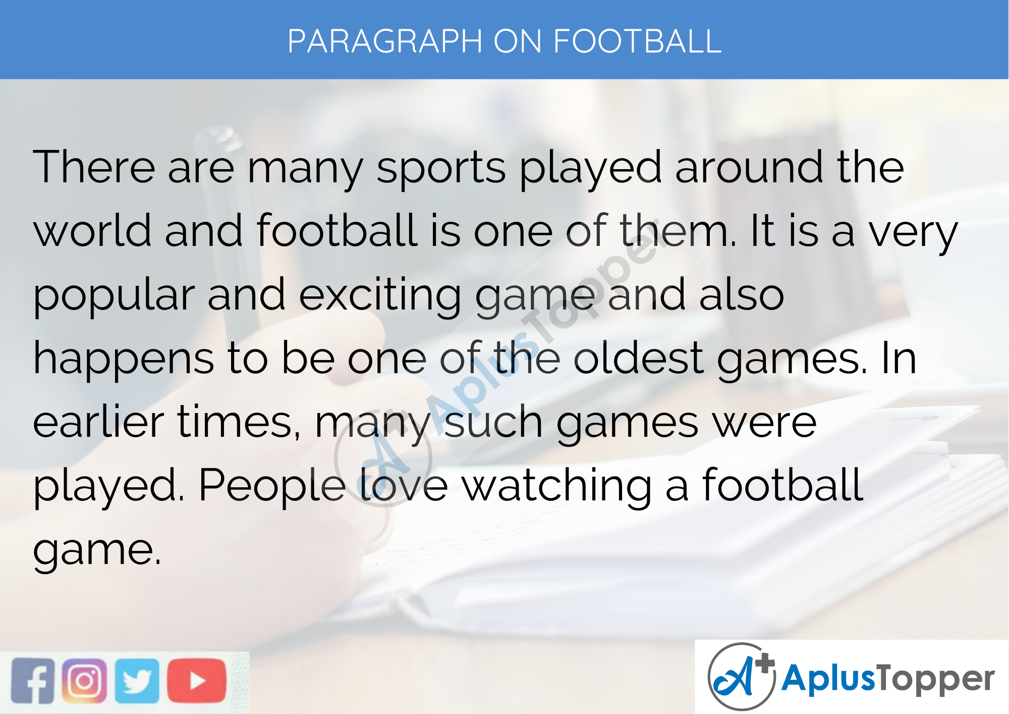 Paragraph On Football - 100 Words for Classes 1, 2, And 3 kids