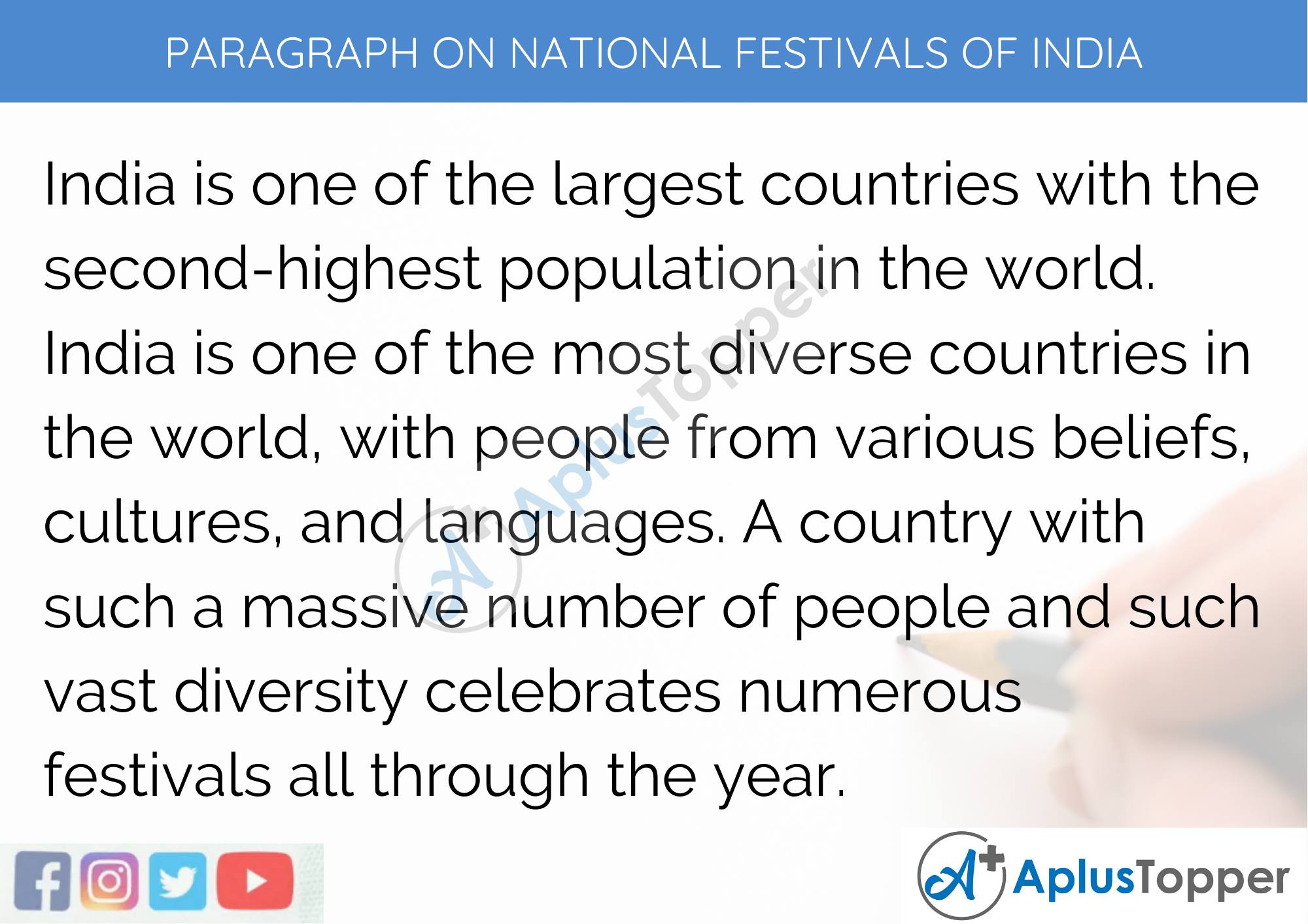 Paragraph On National Festivals Of India - 150 Words for Classes 4 and 5 Children