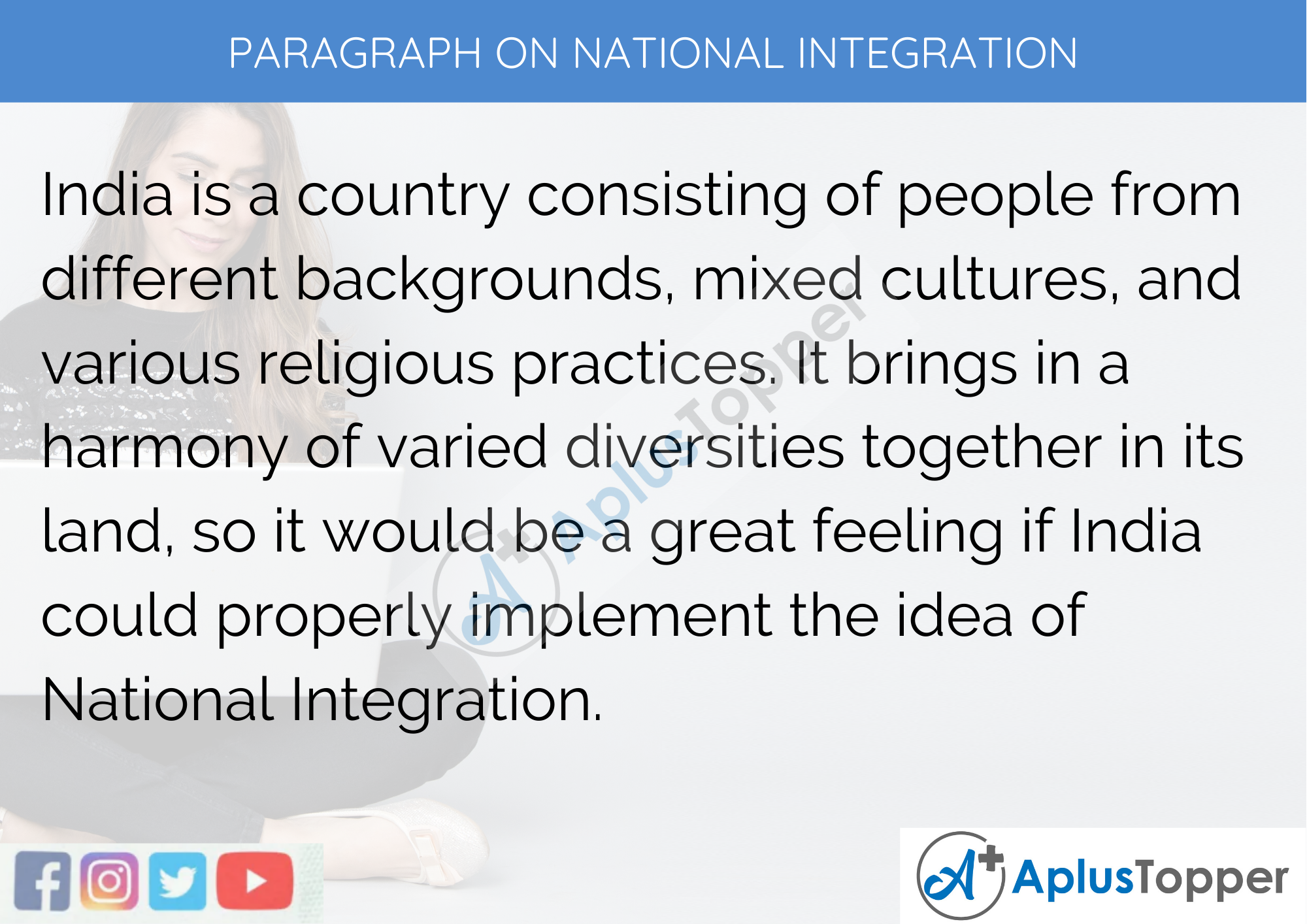 Paragraph On National Integration - 250 to 300 Words for Classes 9,10,11,12 and Competitive Exams Students