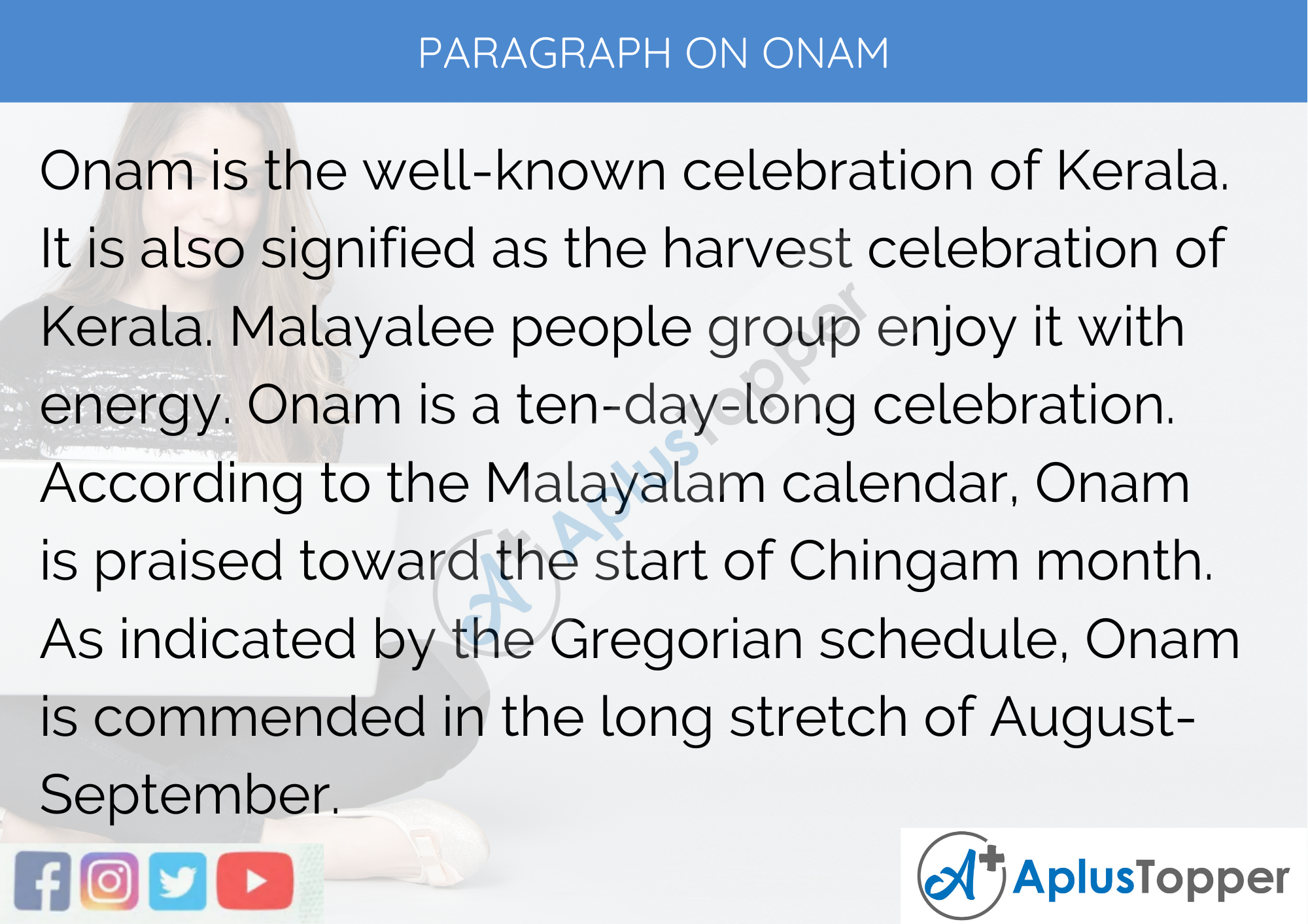 Paragraph On Onam - 100 Words for Classes 1, 2, 3 Kids