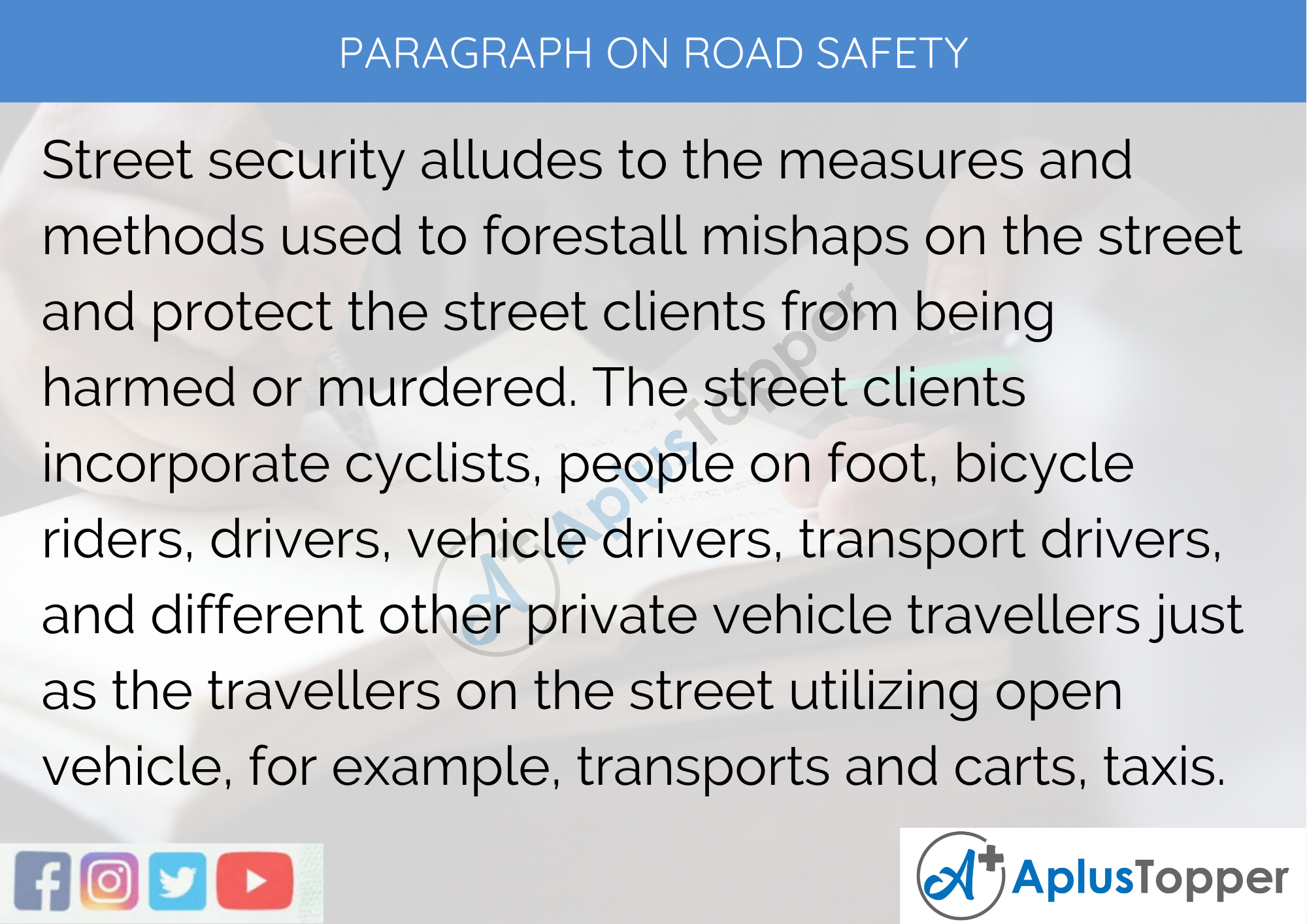 Paragraph On Road Safety - 100 Words for Classes 1, 2, 3 Kids