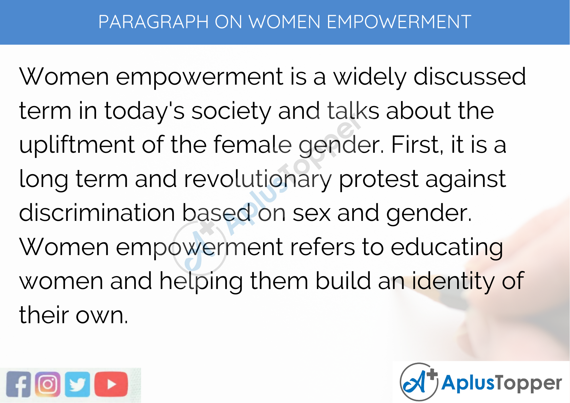 Paragraph On Women Empowerment - 250 to 300 Words for Classes 9, 10, 11, 12 And Competitive Exams Students