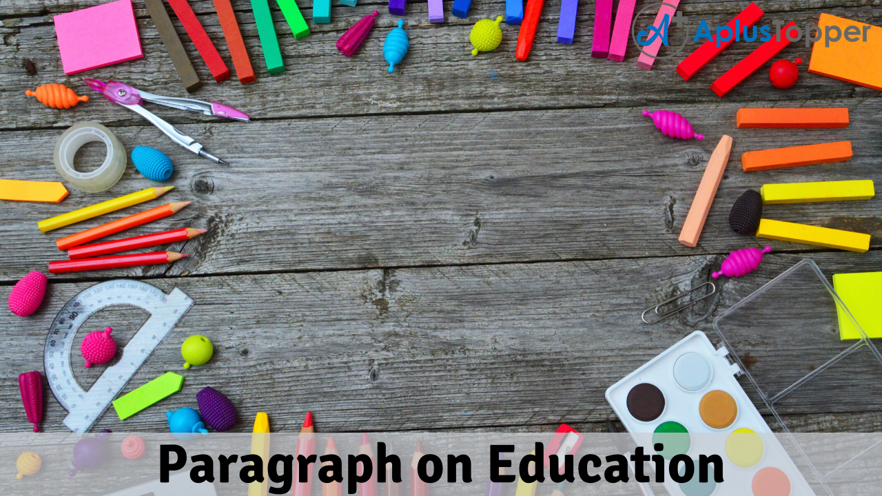 paragraph writing on education