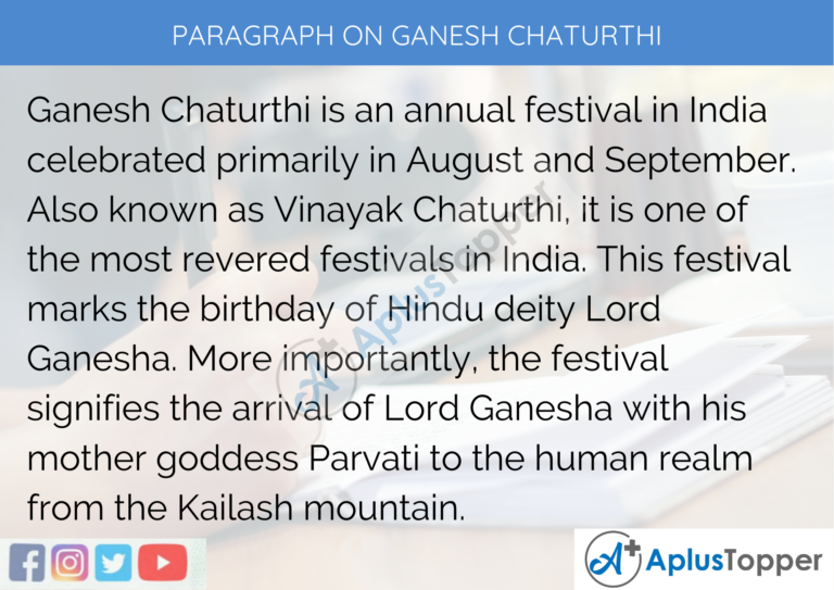 essay on ganesh chaturthi in english for class 6