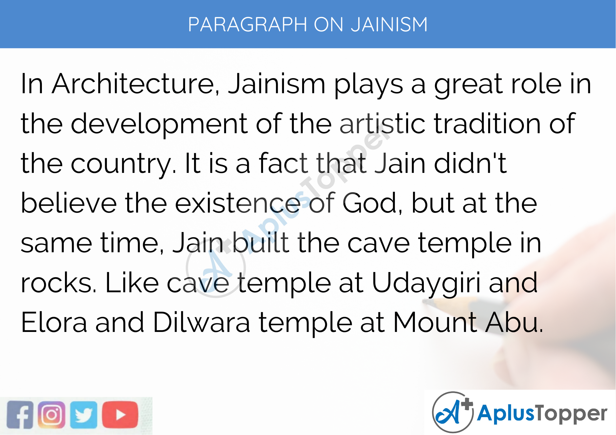 Paragraph on Jainism - 250 to 300 Words for Classes 9,10,11,12 and Competitive Exam Students