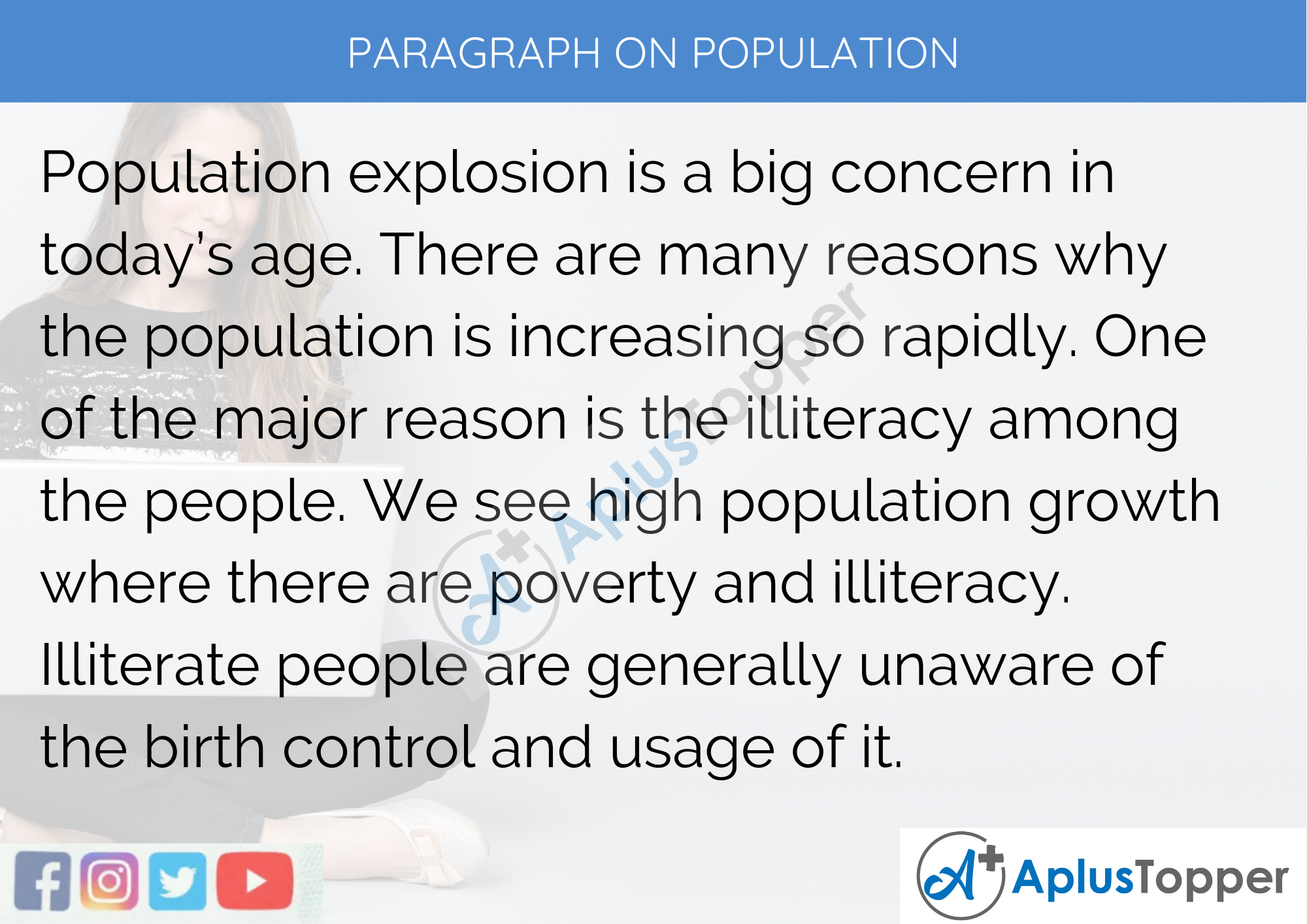 Paragraph on Population - 250 to 300 Words for Classes 9,10, 11, 12 & Competitive Exams
