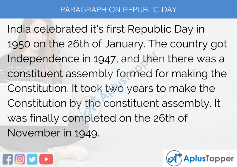150 words essay on republic day