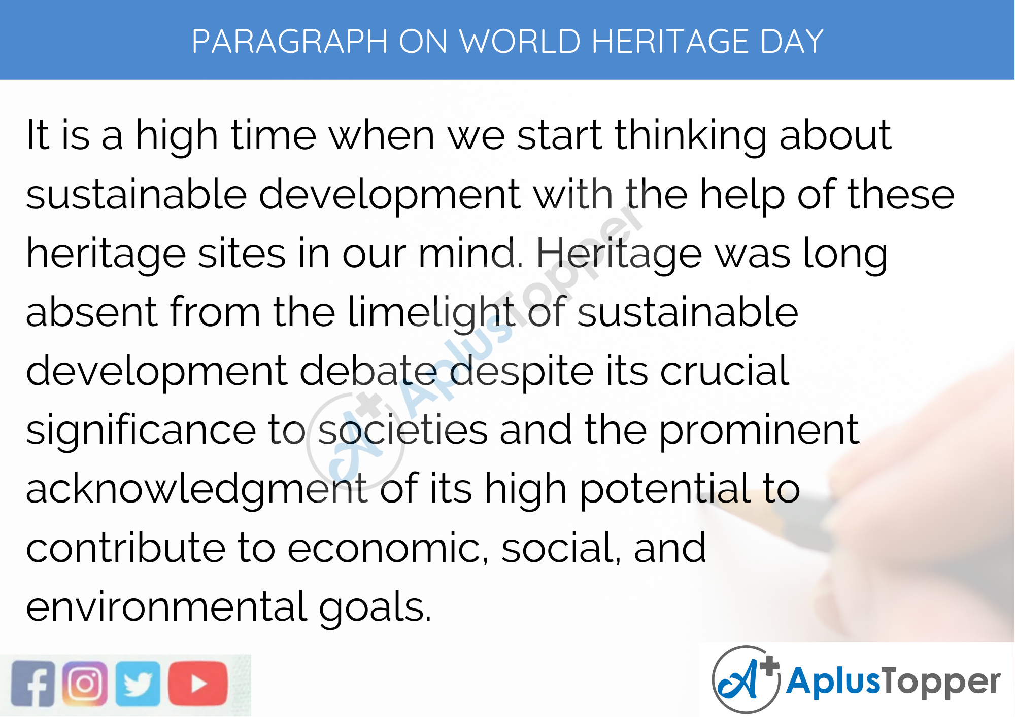 Paragraph on World Heritage Day - 250 to 300 Words for Classes 9, 10, 11, 12 & Competitive Exams