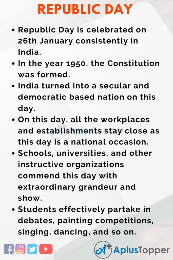 Republic Day Speech  Speech on Republic Day for Students and Children