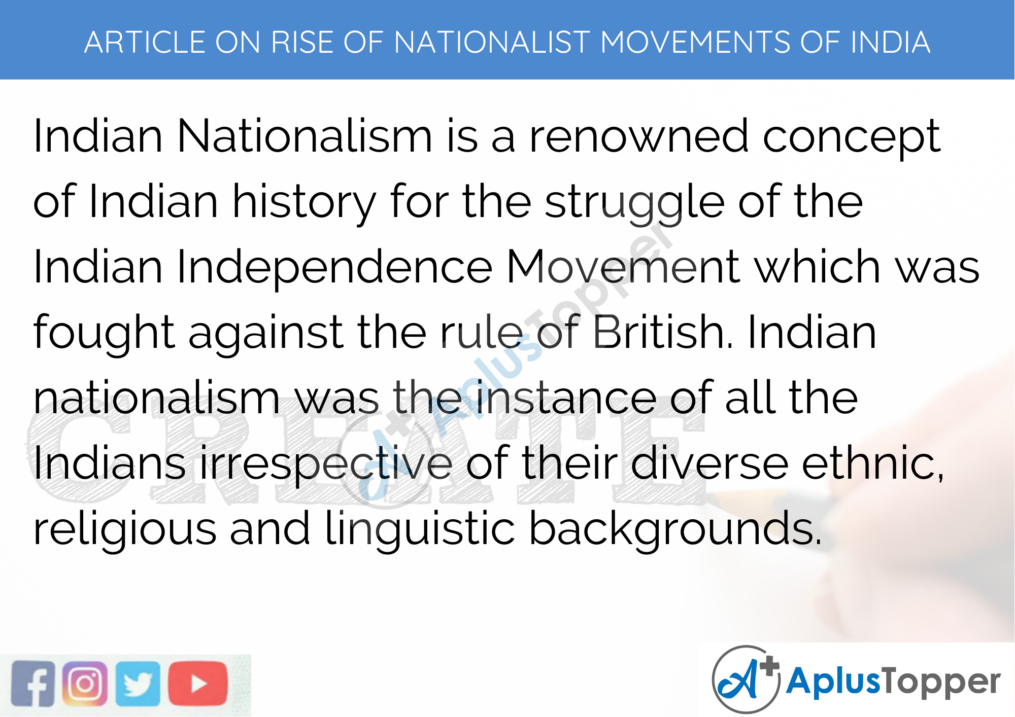 growth of nationalism in india