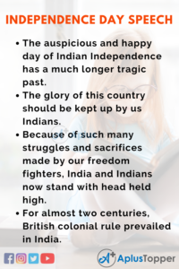 things to make a persuasive speech on independence day