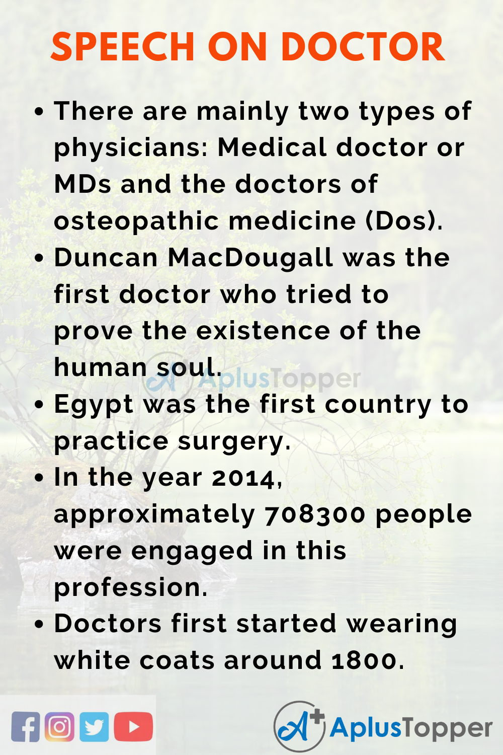 doctor occupation essay