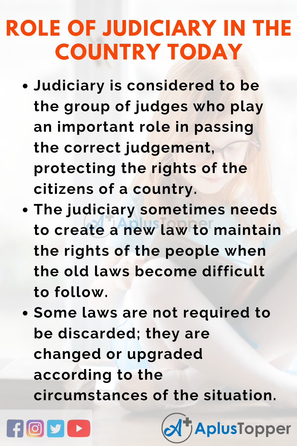 10 Lines On Speech On Role Of Judiciary In The Country Today In English 