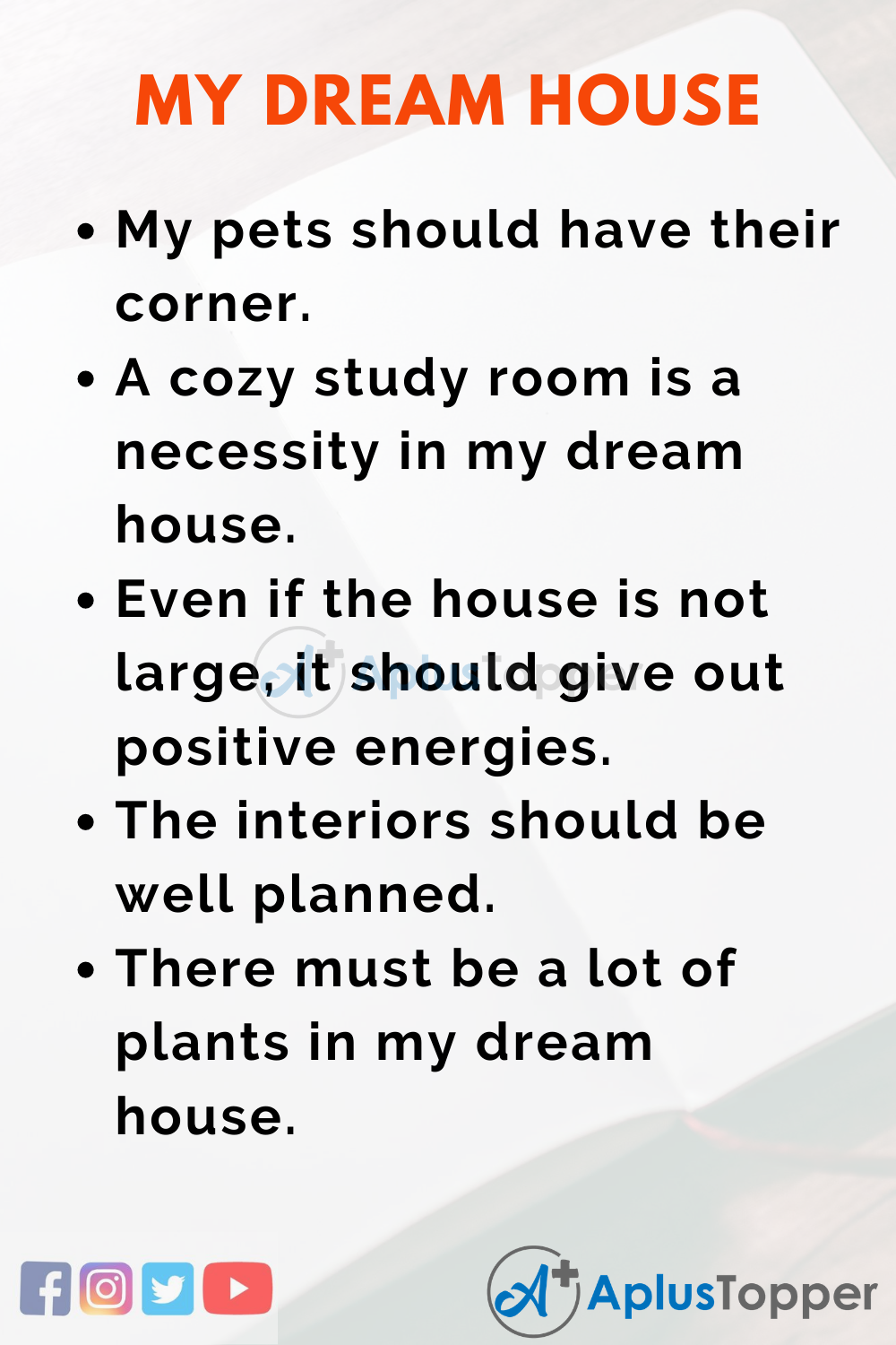 Short Essay On My Dream House 150 Words In English