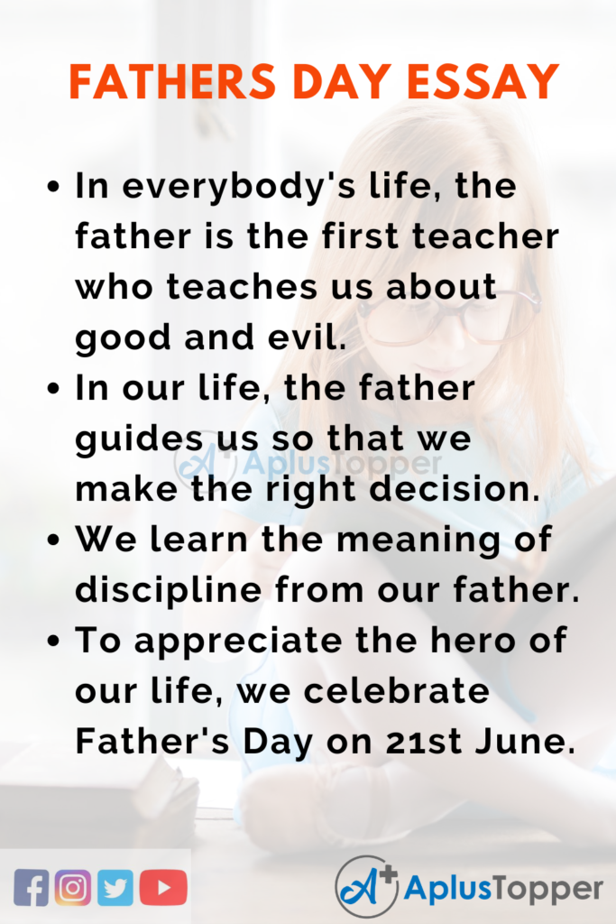 about father's day essay