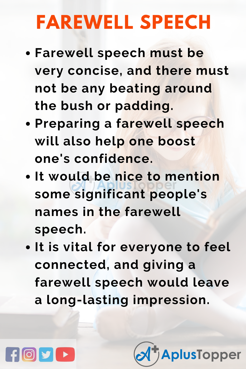 how to write a good speech leaving cert