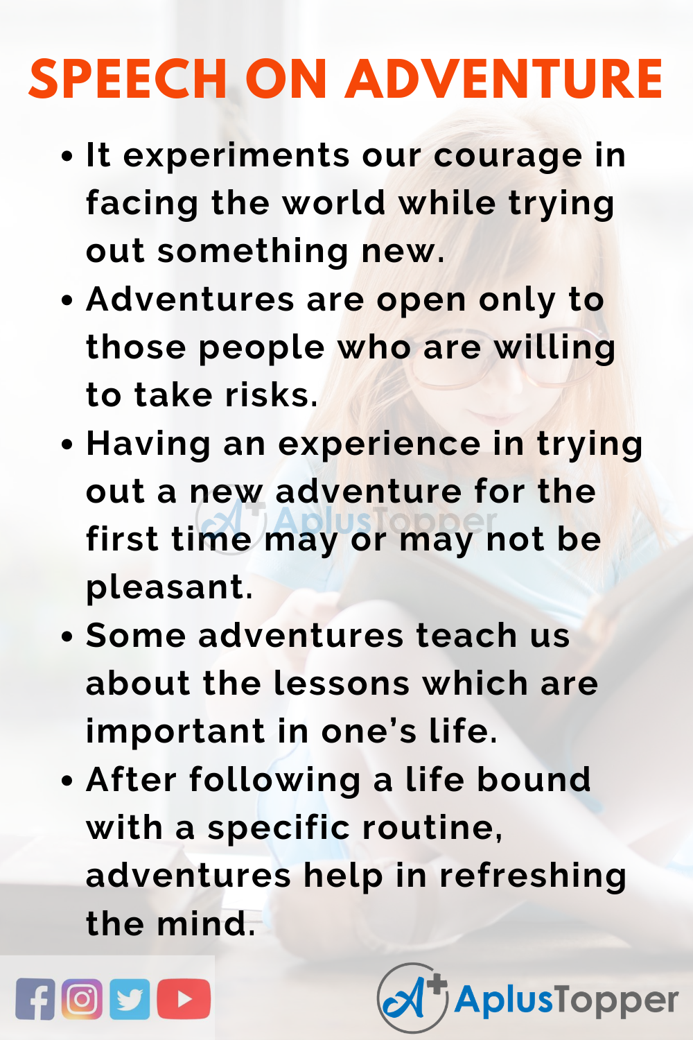 Short Speech On Adventure 150 Words In English