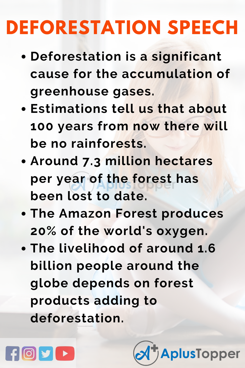 Short Speech On Deforestation 150 Words In English