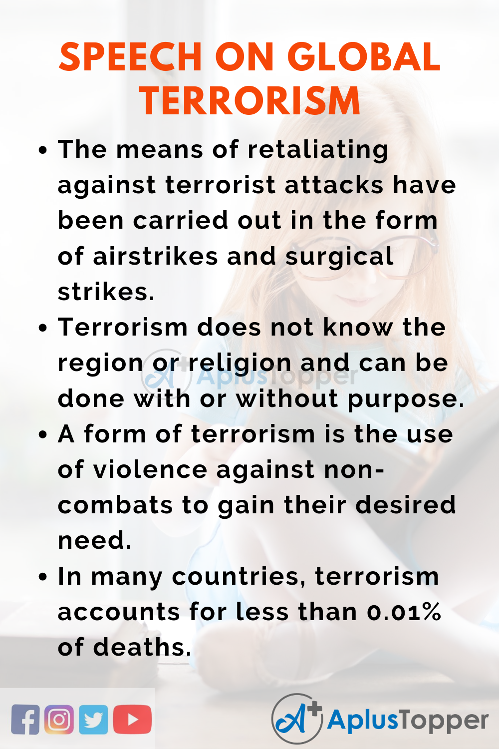 Short Speech On Global Terrorism 150 Words In English