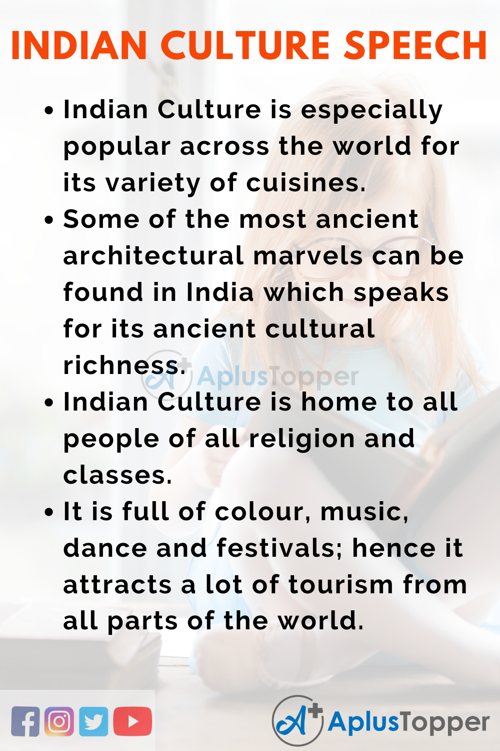 Short Speech On Indian Culture 150 Words In English