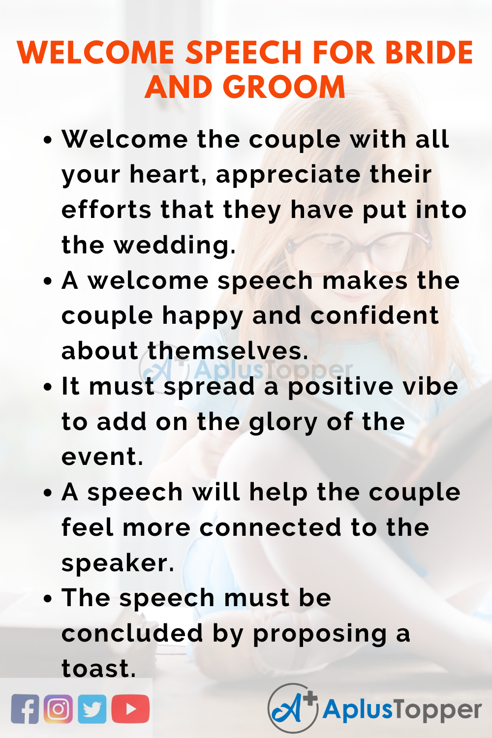 sample welcome speech in wedding reception
