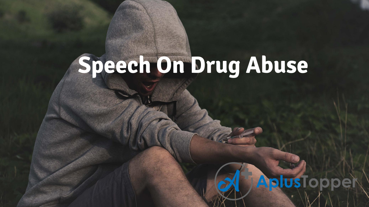 speech of drug addiction