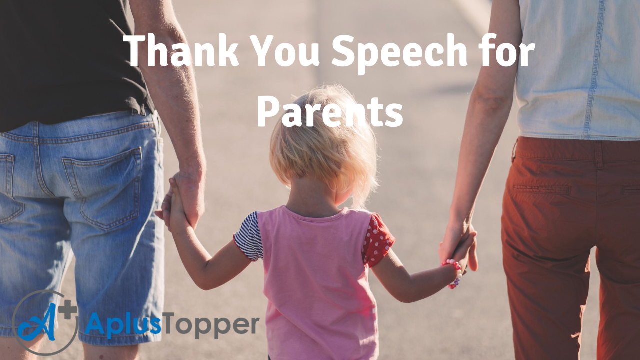 Thank You Speech for Parents In English for Students and Children