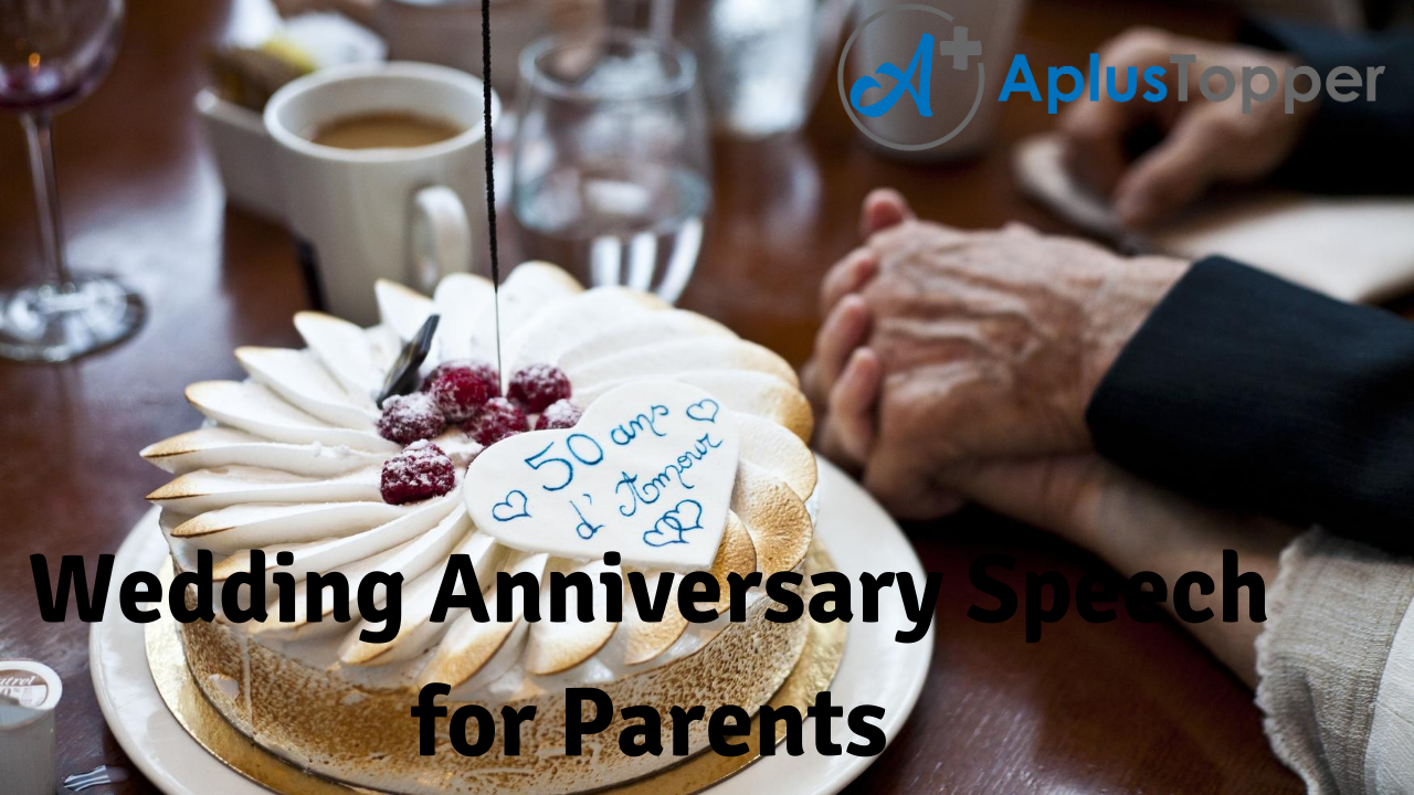 Wedding Anniversary Speech for Parents